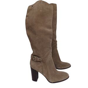 Sam Edelman Boots Tan Suede Lucy Knee High Pull On Tall Womens 7.5‎